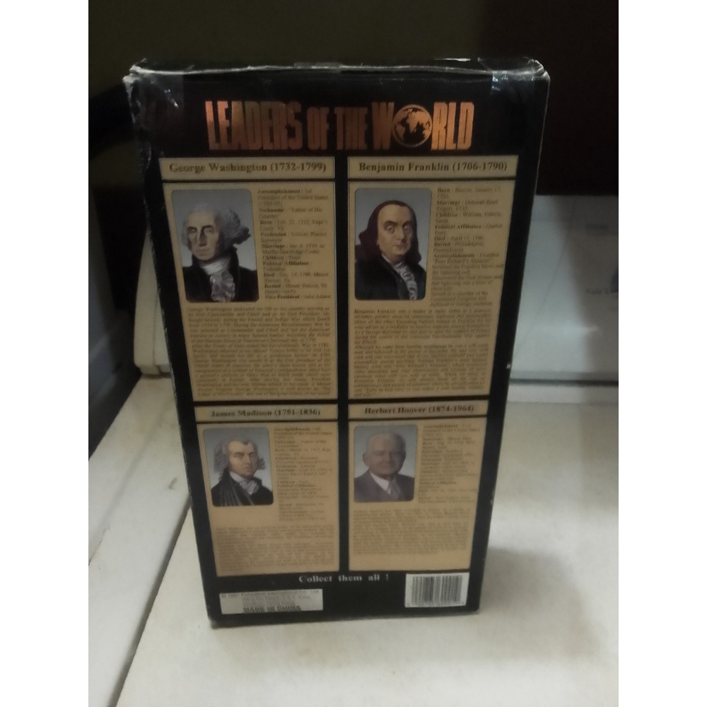 Vintage Leaders Of The World 1997 George Washington 12" Figure Display Stand... - Picture 3 of 4